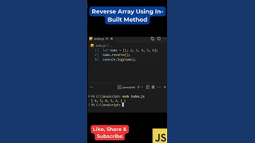 #56 Reverse Array in Place with .reverse() | JS Hack