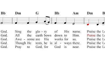 Psalm 66 (V.2). Praise Our God -- Sheet Music, Lyrics, MP3, Videos