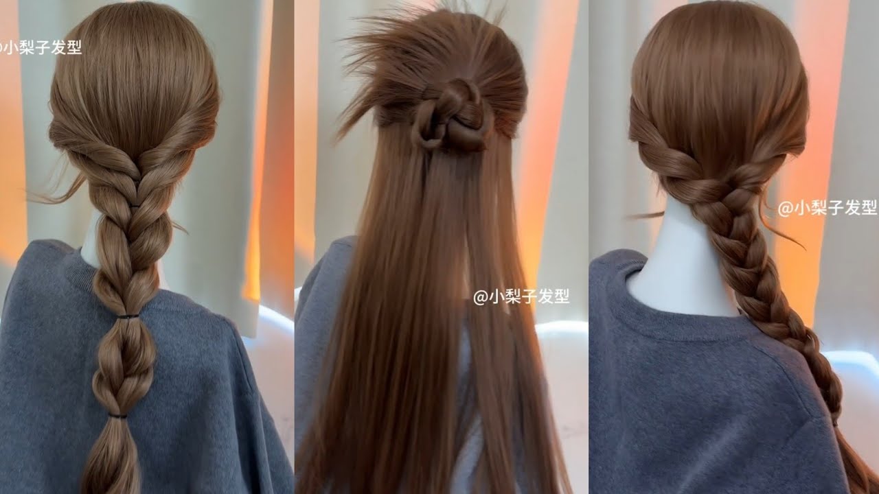 Супер простые и милые уроки по созданию причесок в корейском стиле для девочек 🍡🍡🍖