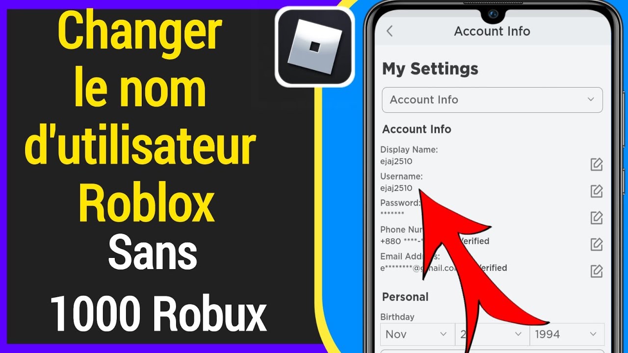 Comment changer votre nom d'utilisateur Roblox gratuitement |changer le