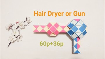 COMBINATION OF 2 SNAKE CUBE (Magic Snake 60 & Magic Snake 36) - Hair Dryer / Gun
