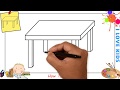 How to draw a table EASY step by step for kids, beginners, children 2 How to draw a table EASY step by step for kids, beginners, children 2