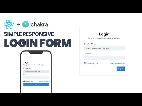 REACT and Chakra-UI Simple and responsive login form in 5 minutes