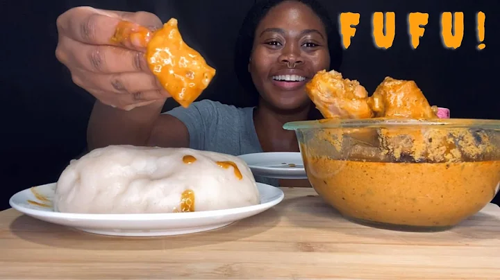 ASMR SPICY GROUNDNUT SOUP (peanut soup) W/ FUFU MUKBANG #fufu #fufumukbang #groundnutsoup