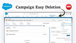 How to delete a campaign in Salesforce (Quick Removal)