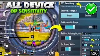 Bgmi/PUBG 3.8 Updated Sensitivity | Bgmi Sensitivity code | bgmi best sensitivity settings |norecoil