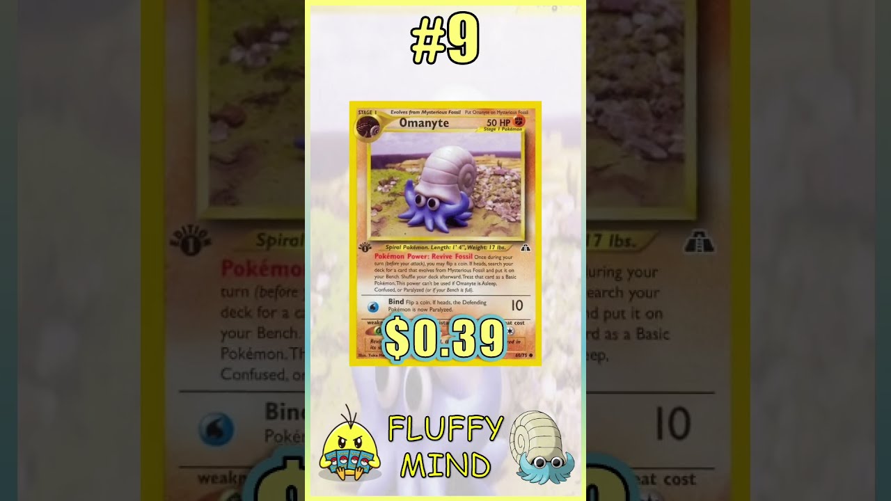 Top 10 OMANYTE Pokemon Cards #PokemonTCG #Omanyte #Pokemon