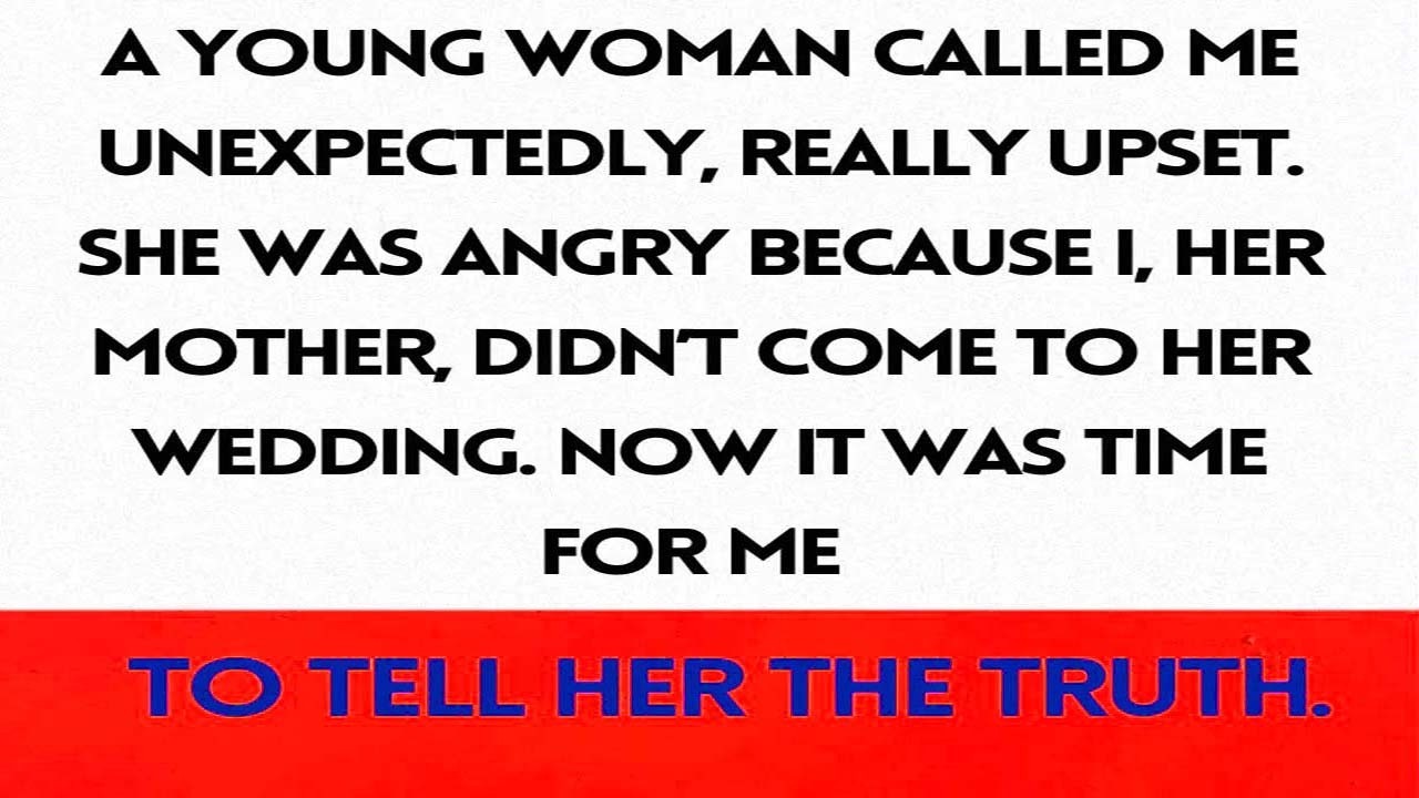 My Daughter’s Anger Over My Absence at Her Wedding and the Truth I Had to Reveal....