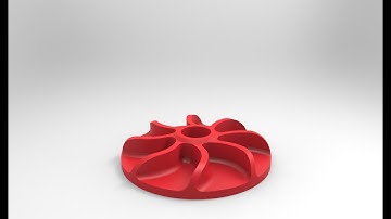 Mastercam X5 || 3D modeling #70 || Impeller (redraw with more improvement)