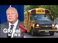 Coronavirus: Ontario premier says "system is working" to keep schools open amid case rise | FULL