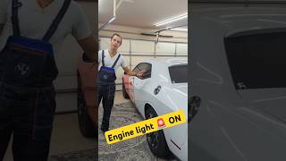 Challenger Charger Engine light 🚨 ON👉#mopar #dodge #charger #challenger #easy #engine #fix #problem