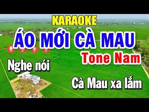Áo Mới Cà Mau Karaoke Tone Nam ( Am ) Âm Thanh Nhạc Sống 2026