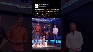 tom holland's move back moment with zendaya on live tv has fans melting 😭❤️ #tomholland