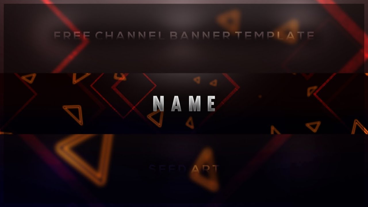 Cool youtube banner template, * FREE 2018 !!!