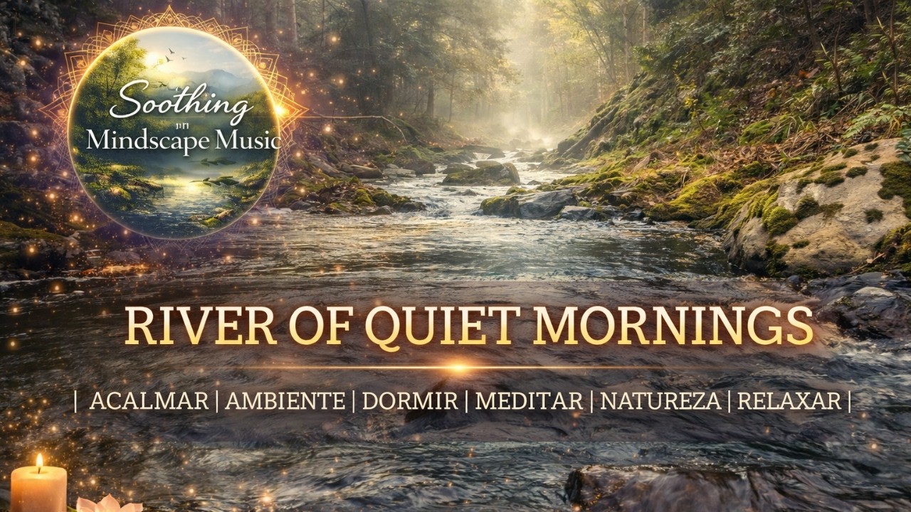 Música Relaxante Espiritual com Sons Naturais em Loop Contínuo | River of Quiet Morning
