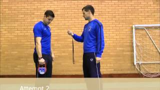 Hand grip dynamometer test