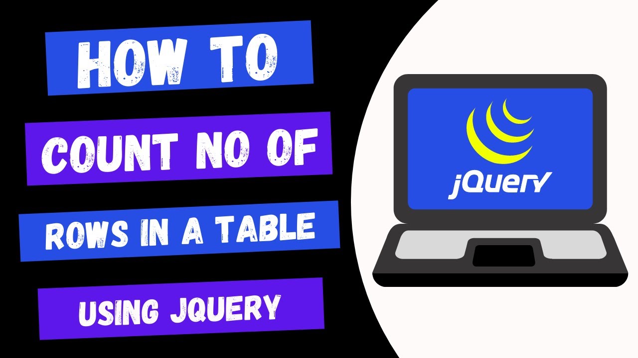 Jquery Count Table Rows