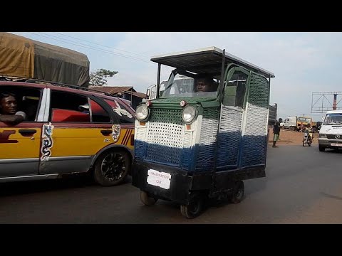 First solar-powered car made out of trash invented in Sierra Leone