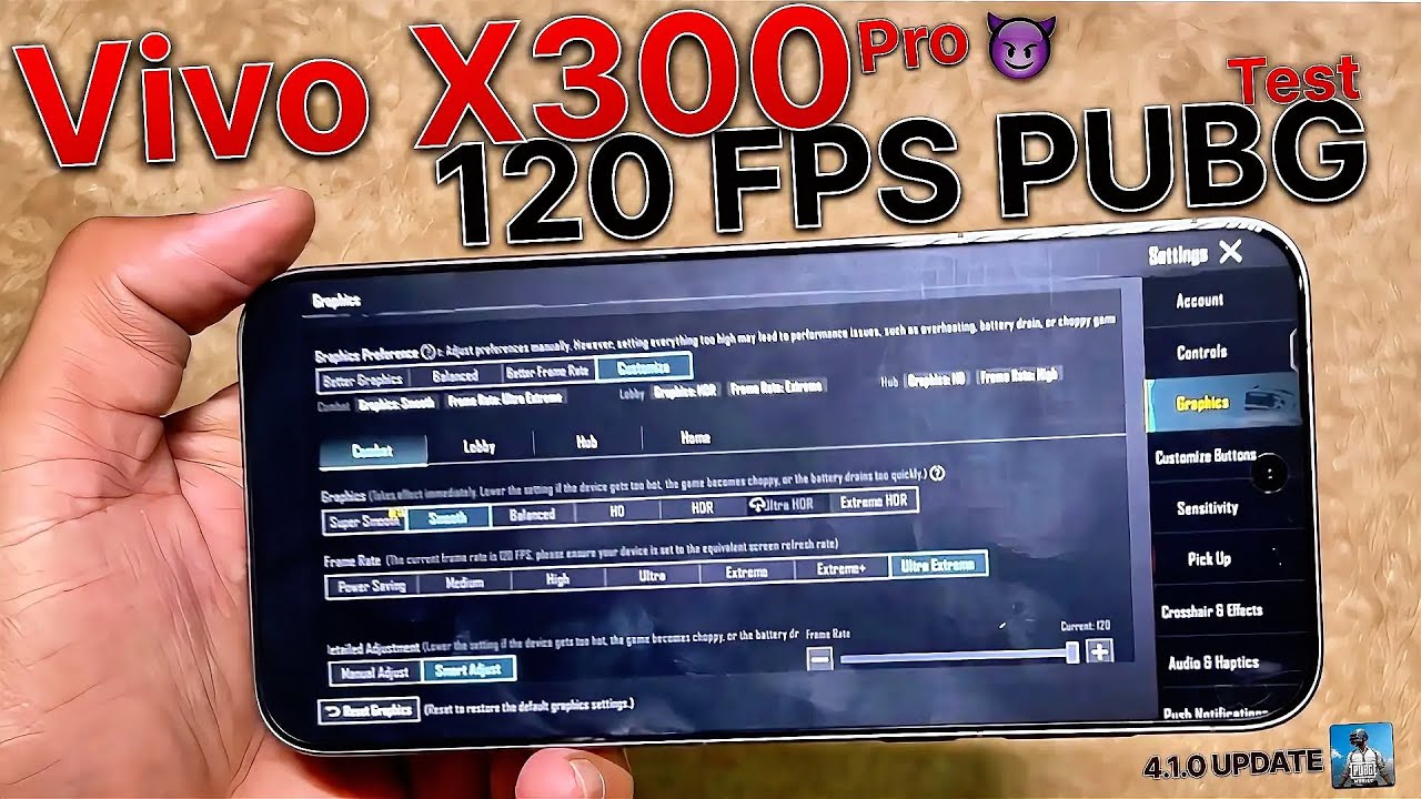 Vivo X300 Pro PUBG Test 🔥 120fps Gameplay on Vivo X300 Pro - Vivo X300 - Best Gaming Phone