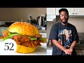 Fried Chicken Sandwich with Homemade Sweet Potato Buns | At Home With Us