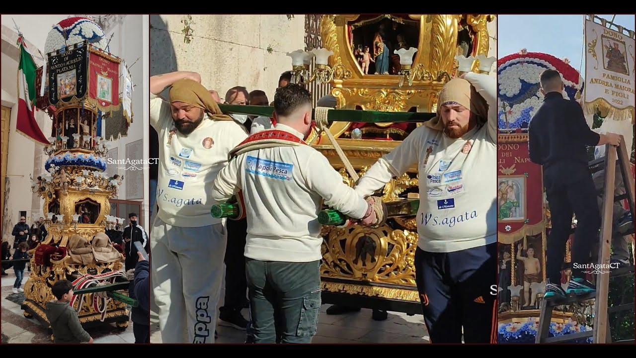 Cereo Pescivendoli - Chiesa S.Nicolò l'Arena 06/03/2022 Catania