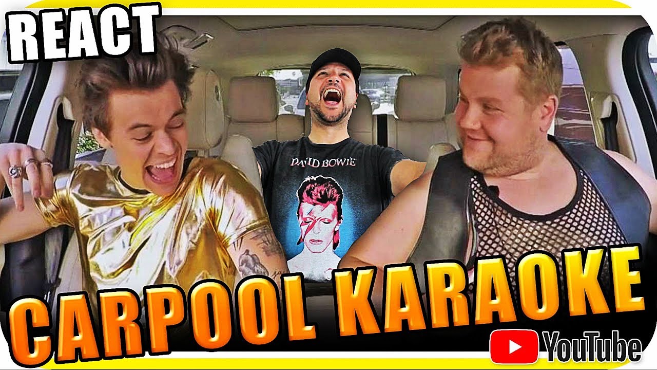 HARRY STYLES & JAMES CORDEN KARAOKE Marcio Guerra Reagindo React