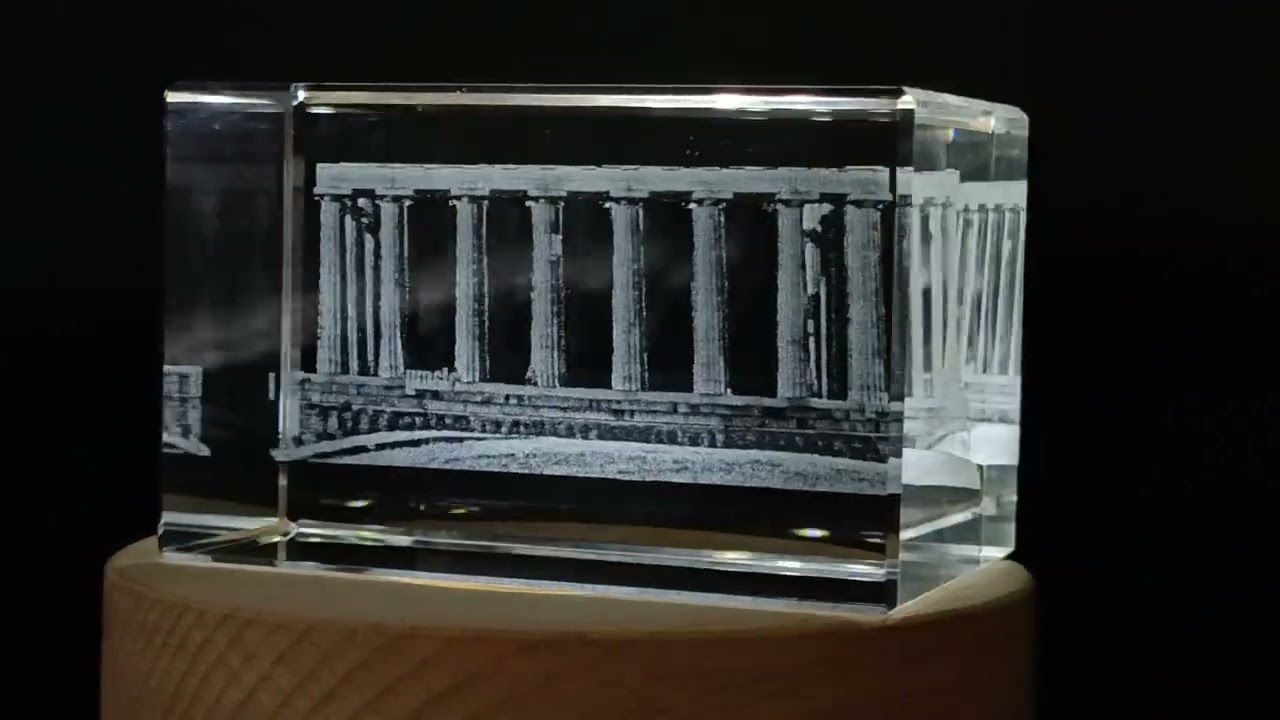 Monument national d'Écosse 3D Engraved Crystal Gift -  Scottish Landmark Sculpture - FSA325