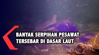 Rekaman Bawah Laut Pencarian Sriwijaya Air SJ182 Hari Kelima: Banyak Serpihan Pesawat