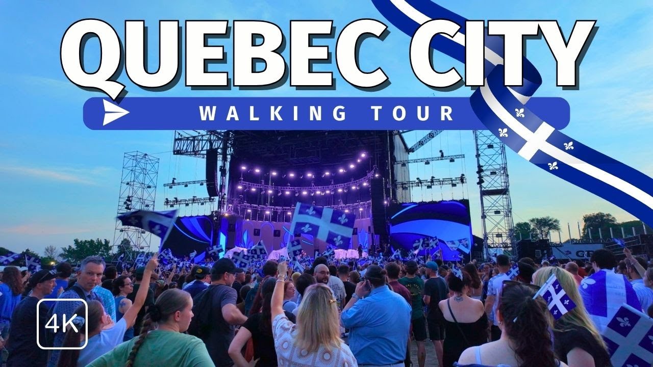 Quebec City, Kanada | Ulica Saint Jean | Spacer po Mieście 4K