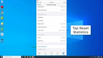 Reset WhatsApp Network Usage Statistics on your iPhone