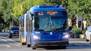 NYCT Bus: 2025 New Flyer XD60 #6364 on the Bx1 Limited along Grand Concourse (July 2026)