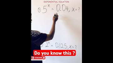 How to solve exponential equation with decimal. #viralmaths