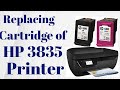 Replacing cartridge on HP 3835 Printer