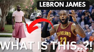 lebron in pink dress