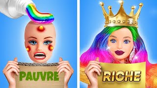 RICH vs PAUVRE Doll Crafts! Cool Relooking de poupée par TeenVee