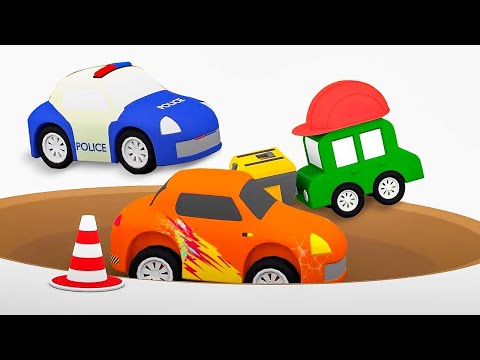 Мультфильмы Про Машинки: Оранжевый Автомобиль Разбил Окно! Мультики Для Детей 4 Машинки
