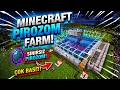 Minecraft Pirozom Farmı! (Otomatik XP + Altın) – Çok Basit!