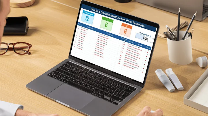 Product Development Action Plan Checklist in Excel