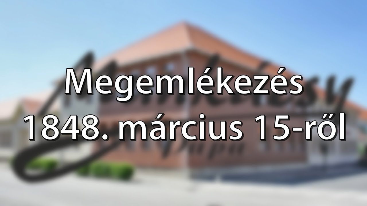 Megemlékezés 1848. március 15-ről a Munkácsyban