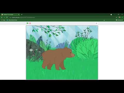 Simple coding project on scratch- how to make a moving bear on scratch ...