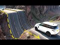 Cars vs giant dip  beamng drive