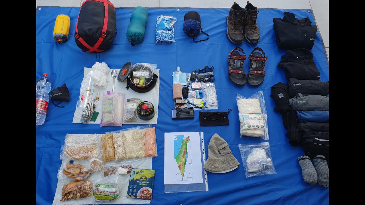 ציוד לשביל ישראל  טיפים והמלצות סרטון חובה לפני הטיול Israel National Trail