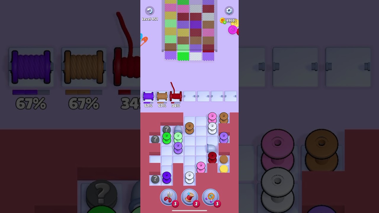 Knit out game level 451 