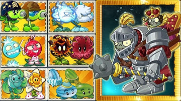 Random 30 Team Plants VS Guard Gargantuar LEVEL 10 - PvZ 2 Chinese Version Battlez