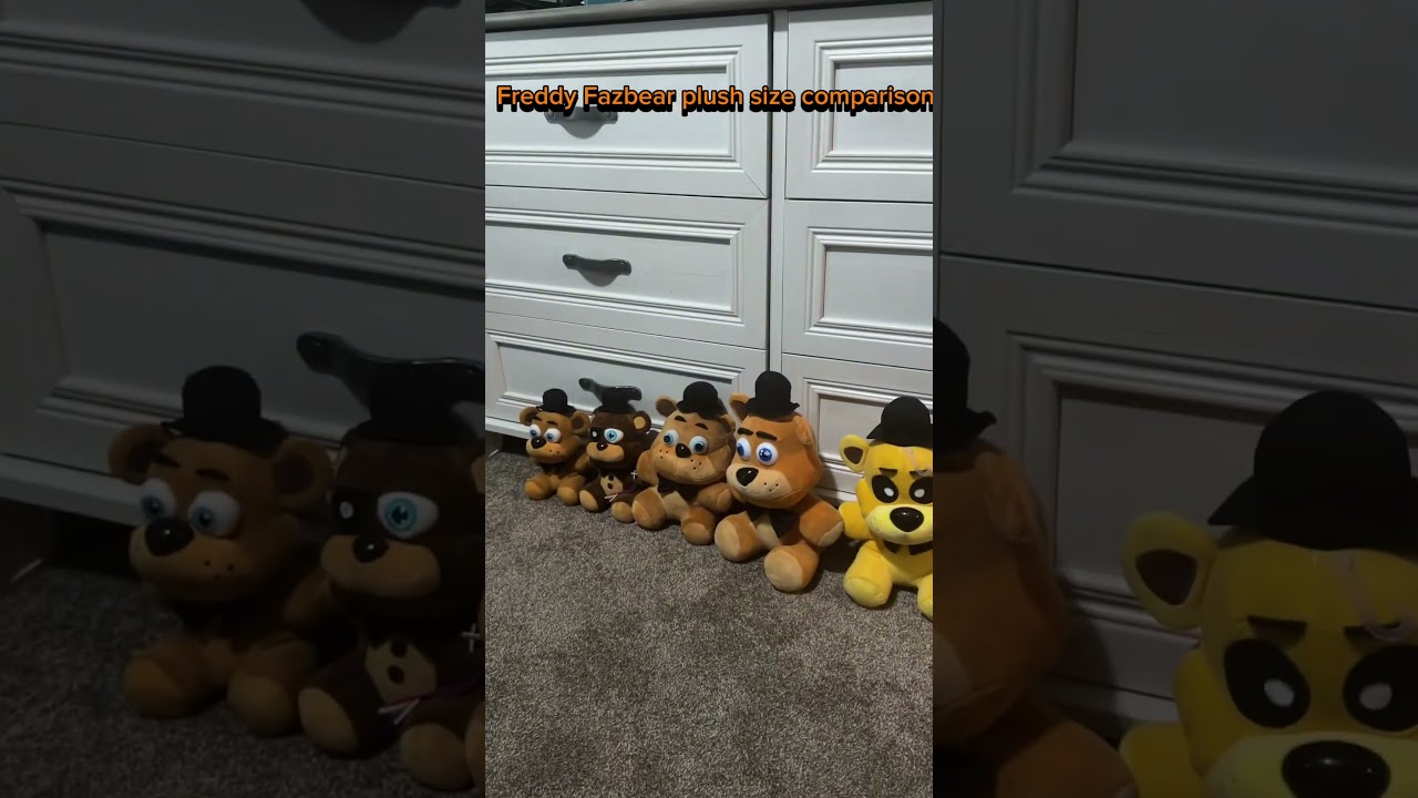Freddy Fazbear plush size for comparison
