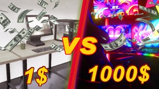 Фото 1$ VS 1000$ GAMING SETUP ! | 3D