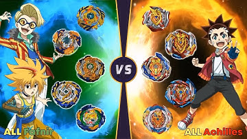 Beyblade Burst 【ALL Fafnir VS ALL Achilles】 Relay battle 베이블레이드 버스트  ベイブレードバースト