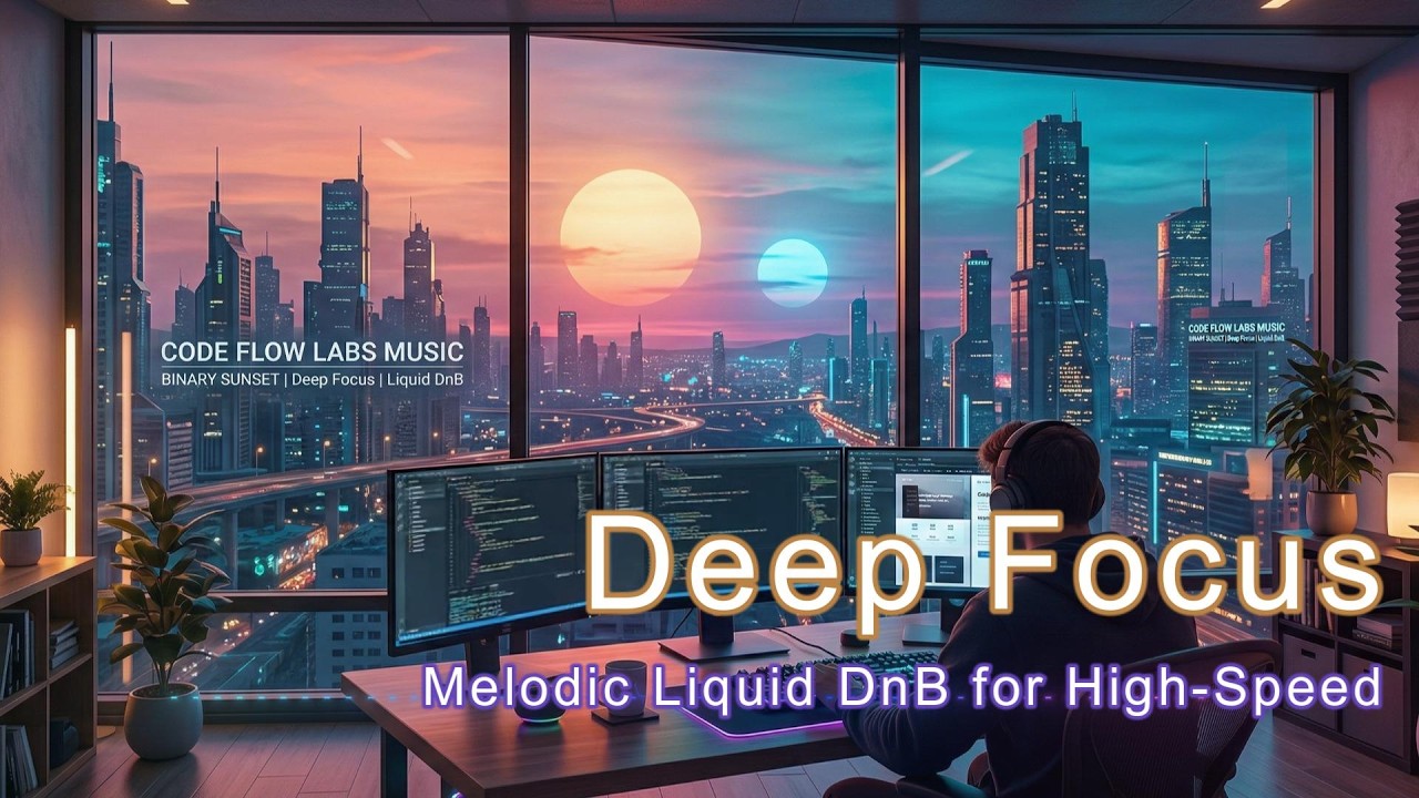 Binary Sunset 🌅 Melodic Liquid DnB for High-Speed Frontend Development (Deep Focus)