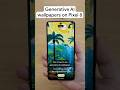 How to use generative AI wallpapers on Pixel 8 in #Android14 #Pixel8 #AI #Google #Shorts
