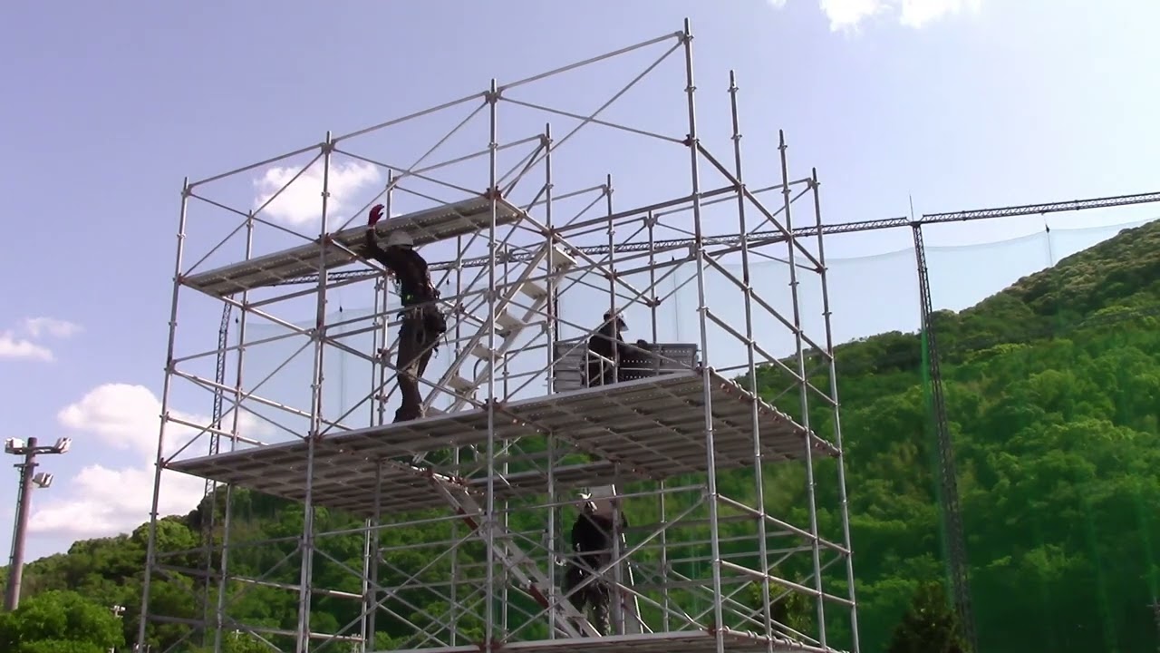 マルトロ台車棚足場への活用編　～棚足場組み立て撤去～